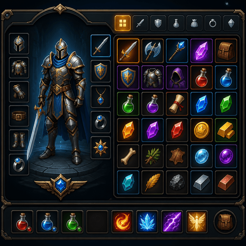 게임 인벤토리 UI