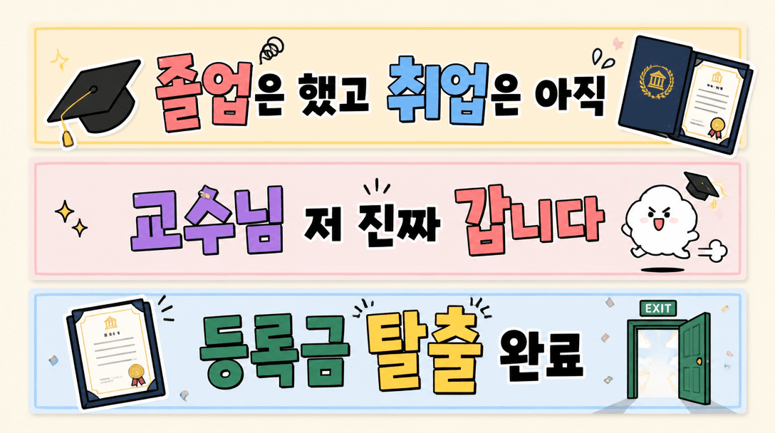 웃긴 졸업 문구