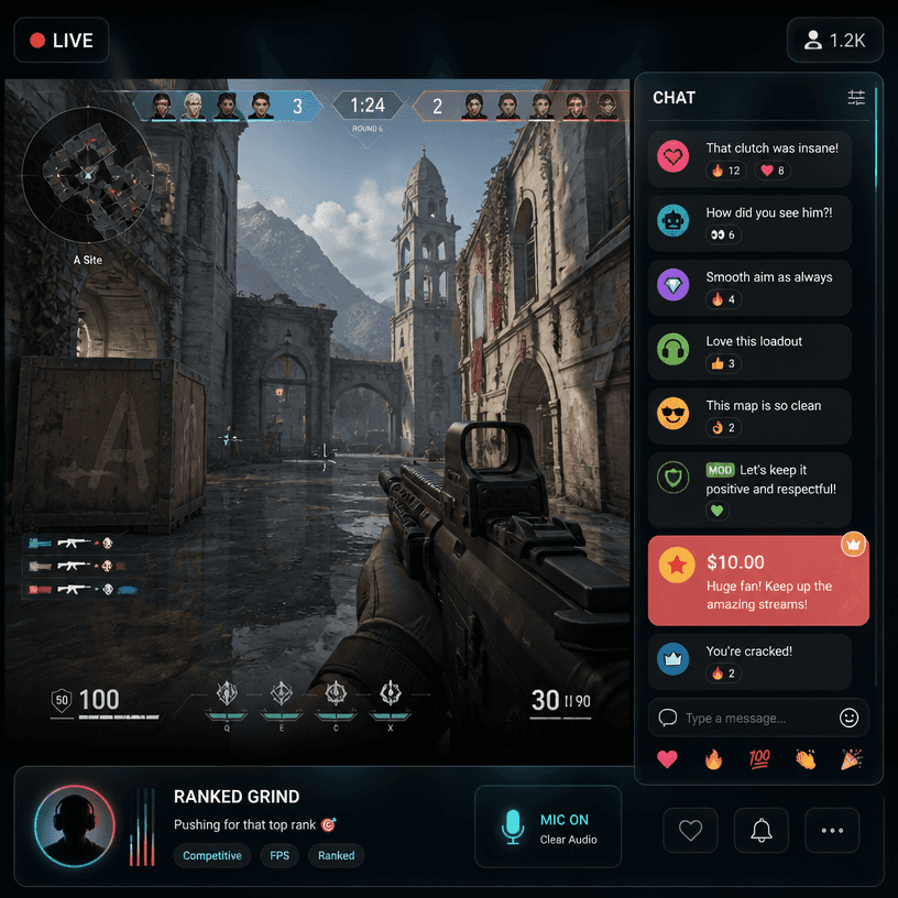 Streaming Idle Screen