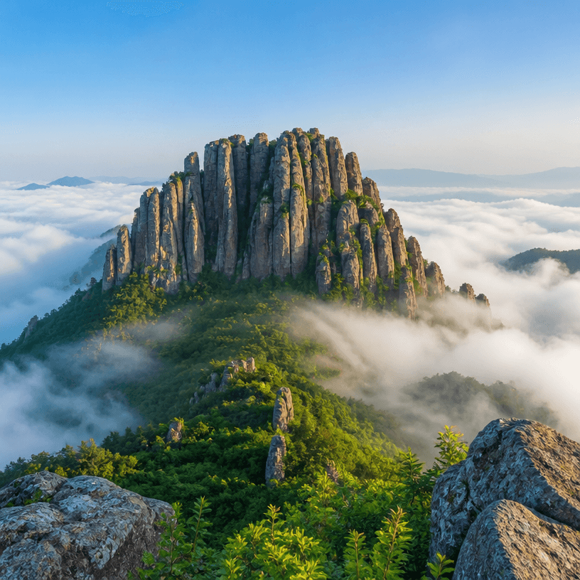 Gwangju Mountain Background Photo