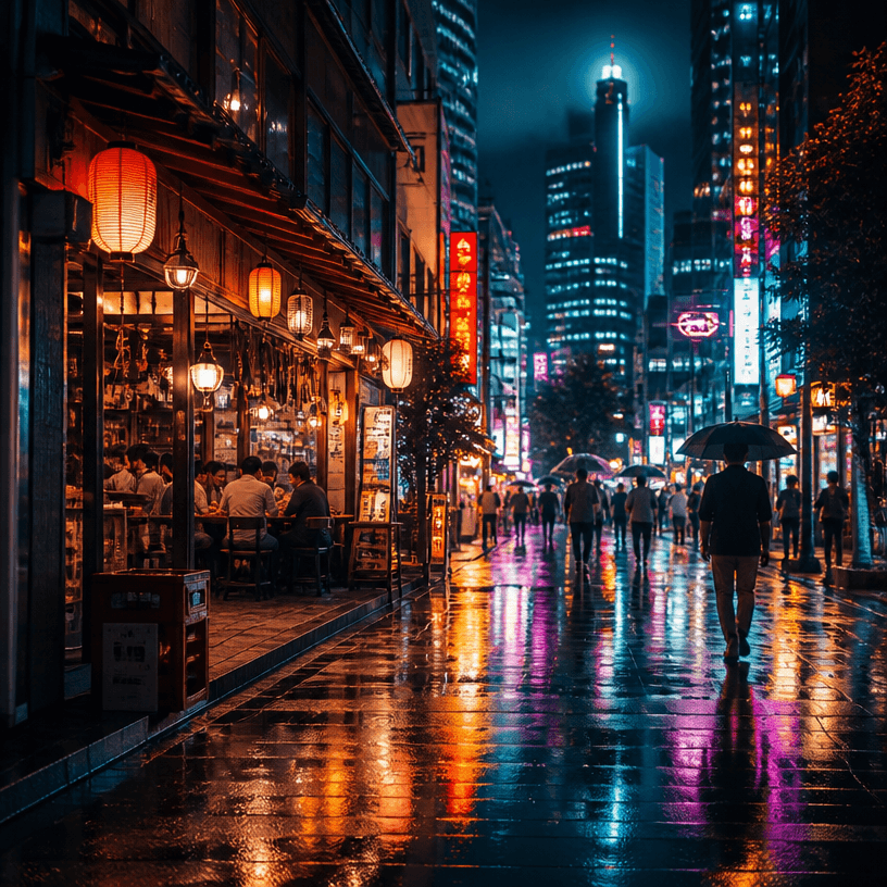 Tokyo Night Street Photo