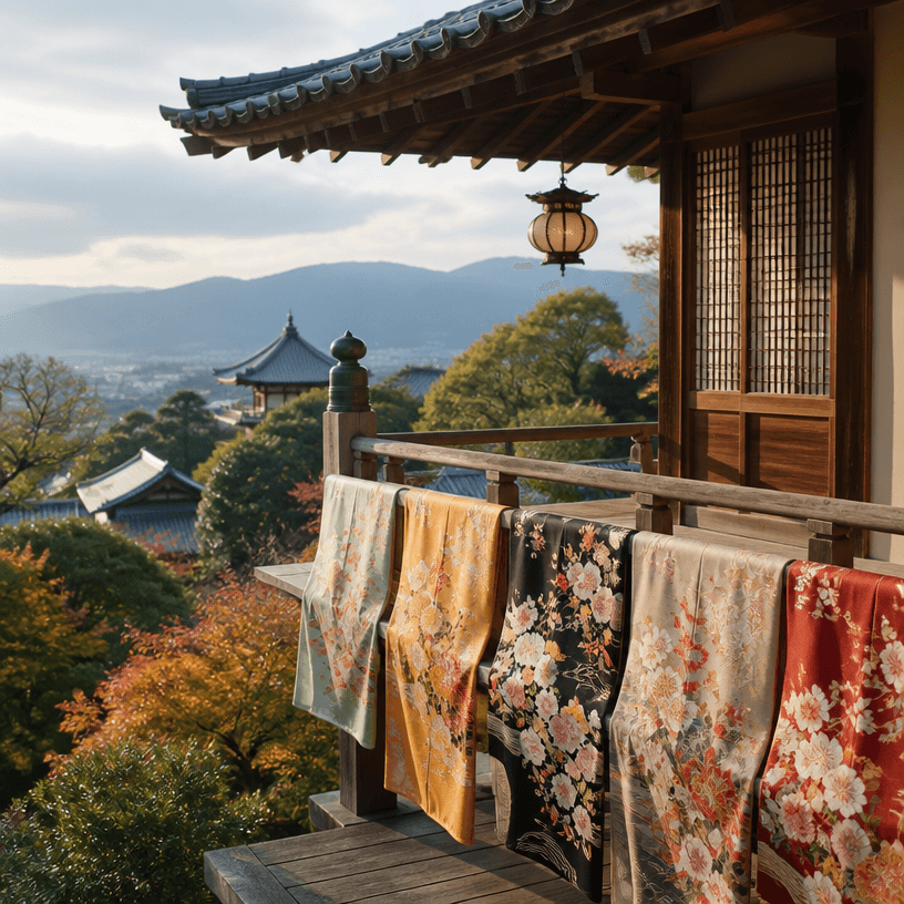 Kyoto Kimono Background Photo