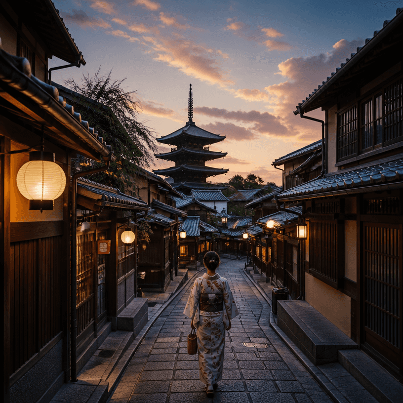 Kyoto Alley Aesthetic Photo