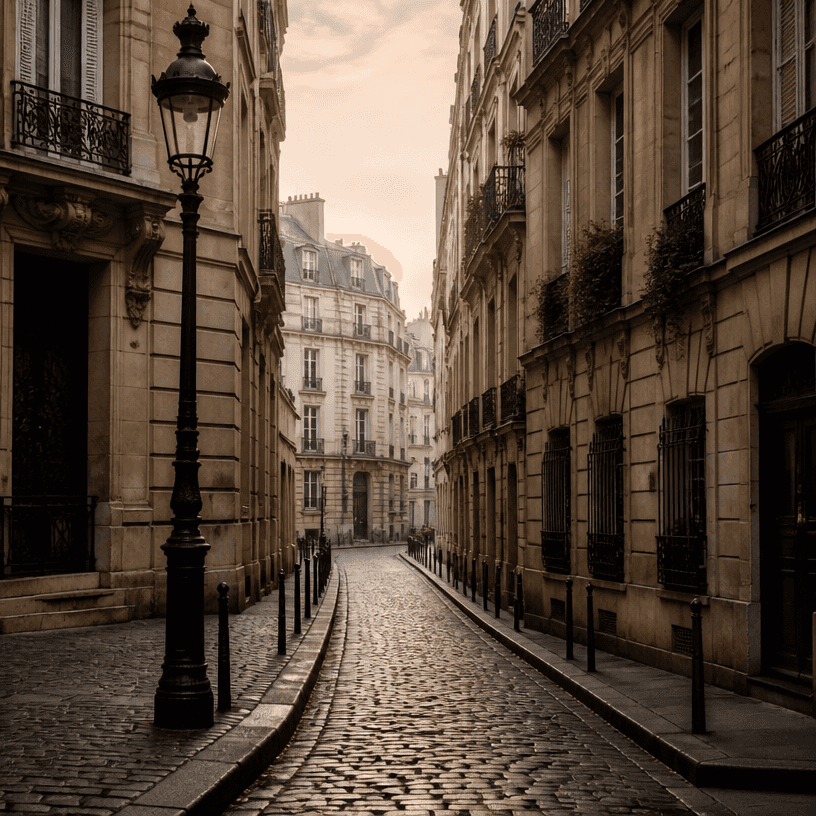 Paris Alley Aesthetic Photo