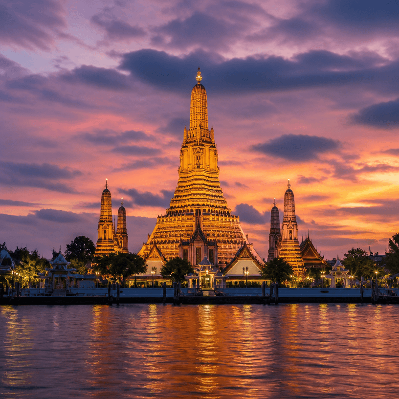 Bangkok Temple Background Photo