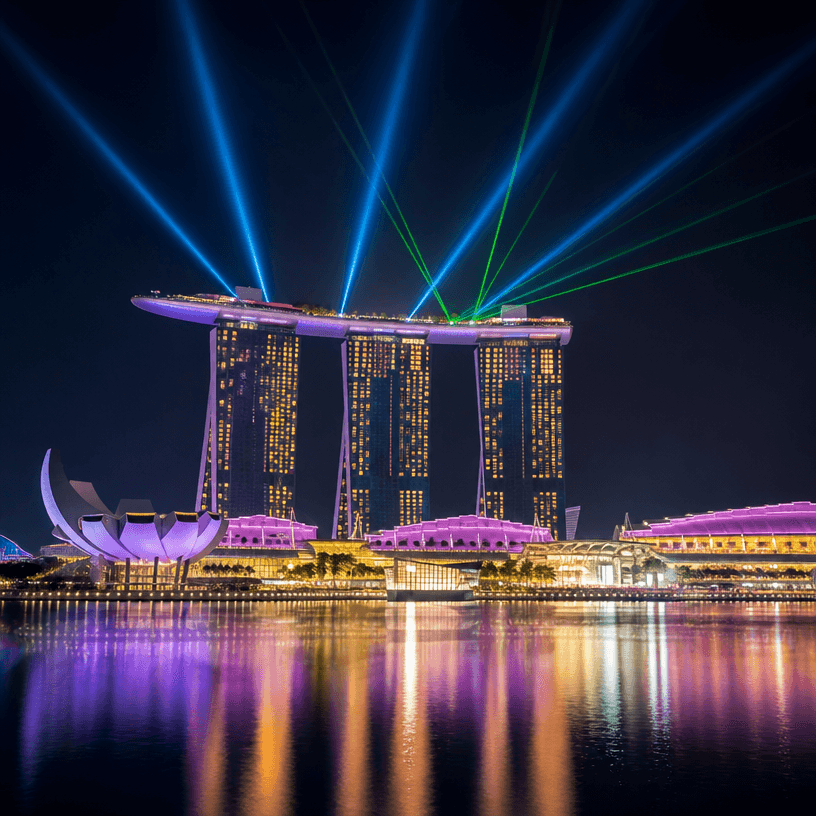 Singapore Marina Bay Background Photo