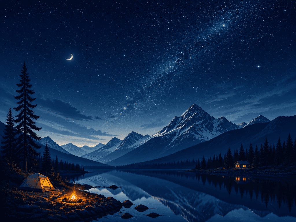 Night Sky Landscape