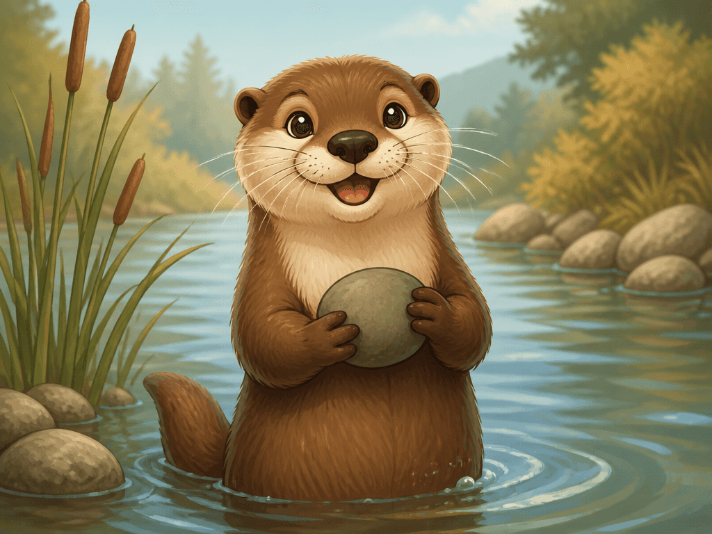 Otter Character Illustration