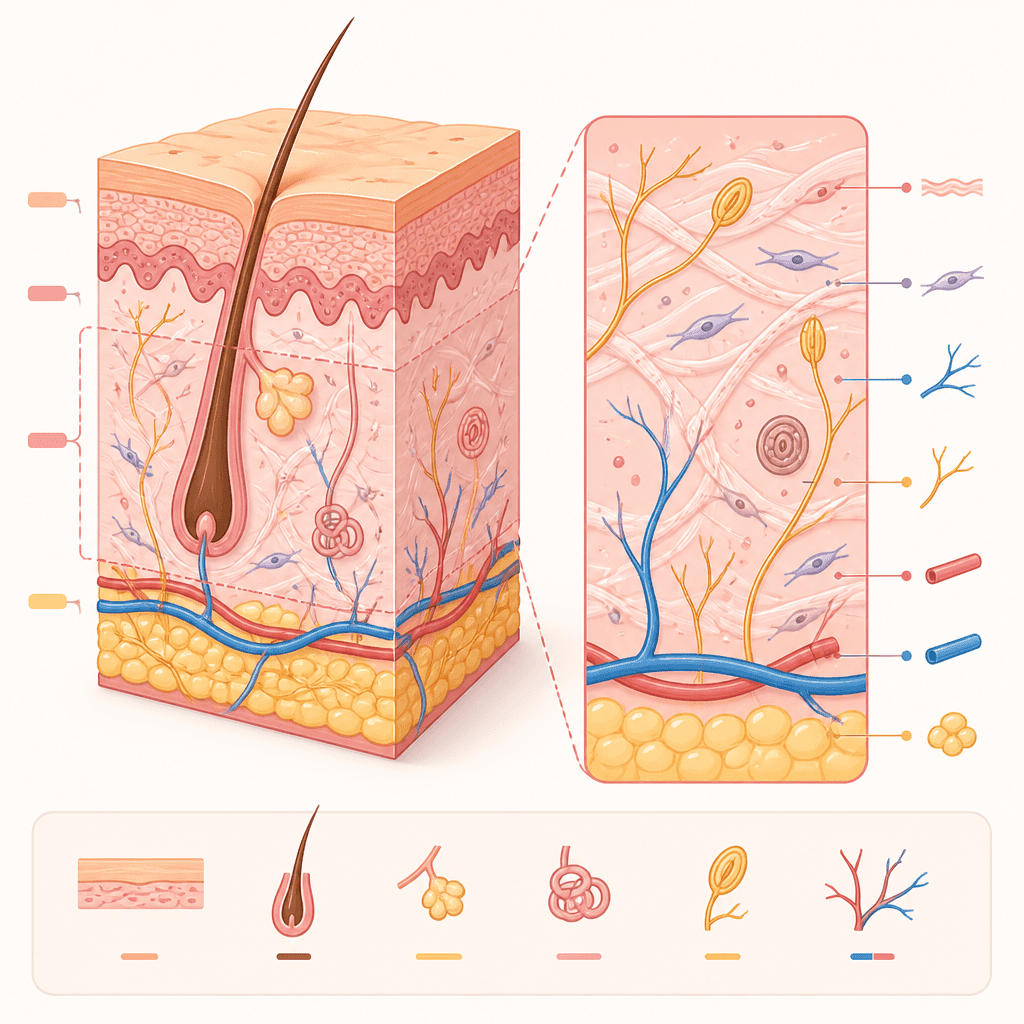 Dermis Layer Structure Diagram