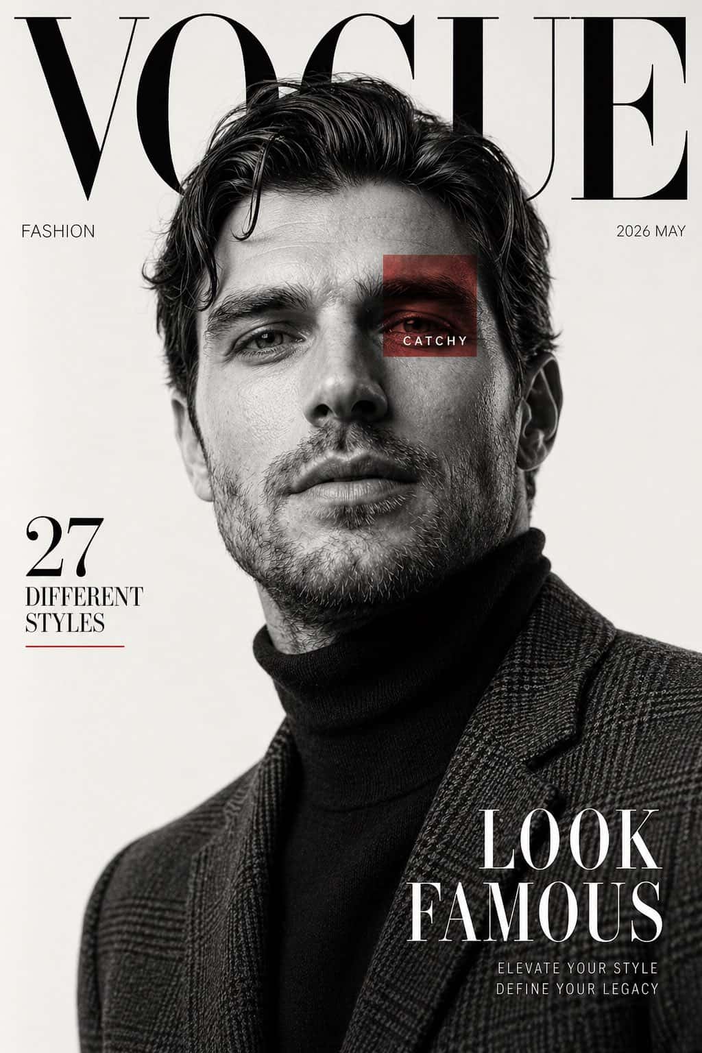 Vogue-style Editorial Model