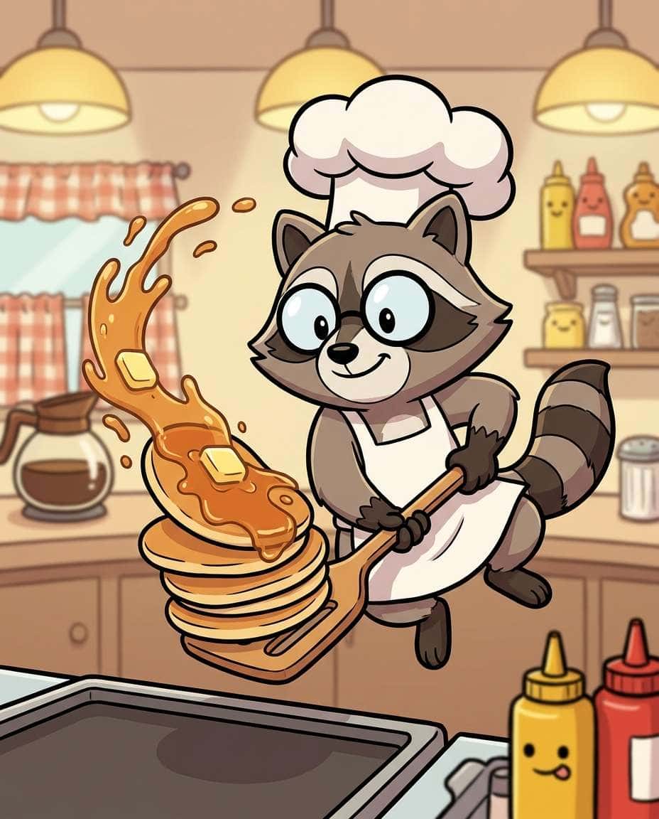 Raccoon Character Illustration