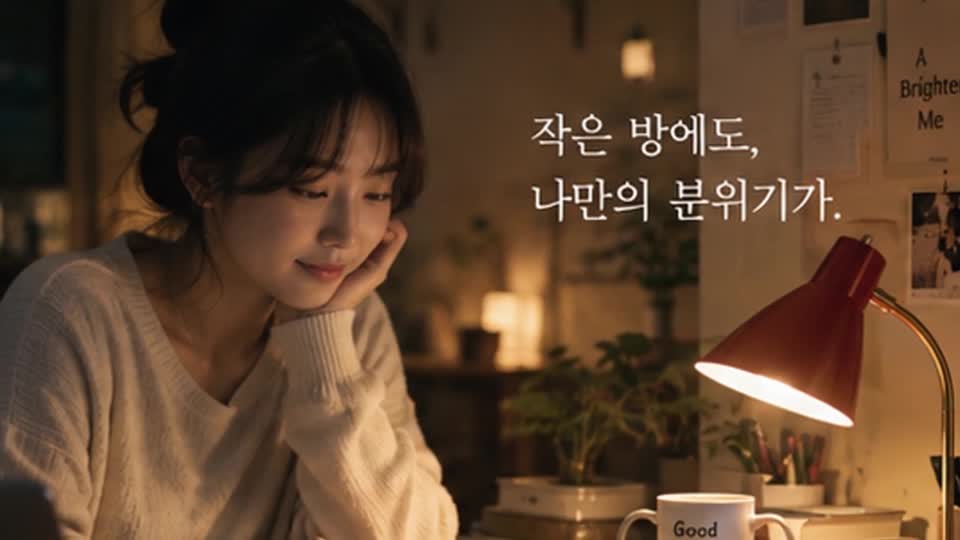 ChatGPT로 만든 15초 조명 광고 영상의 인물 장면