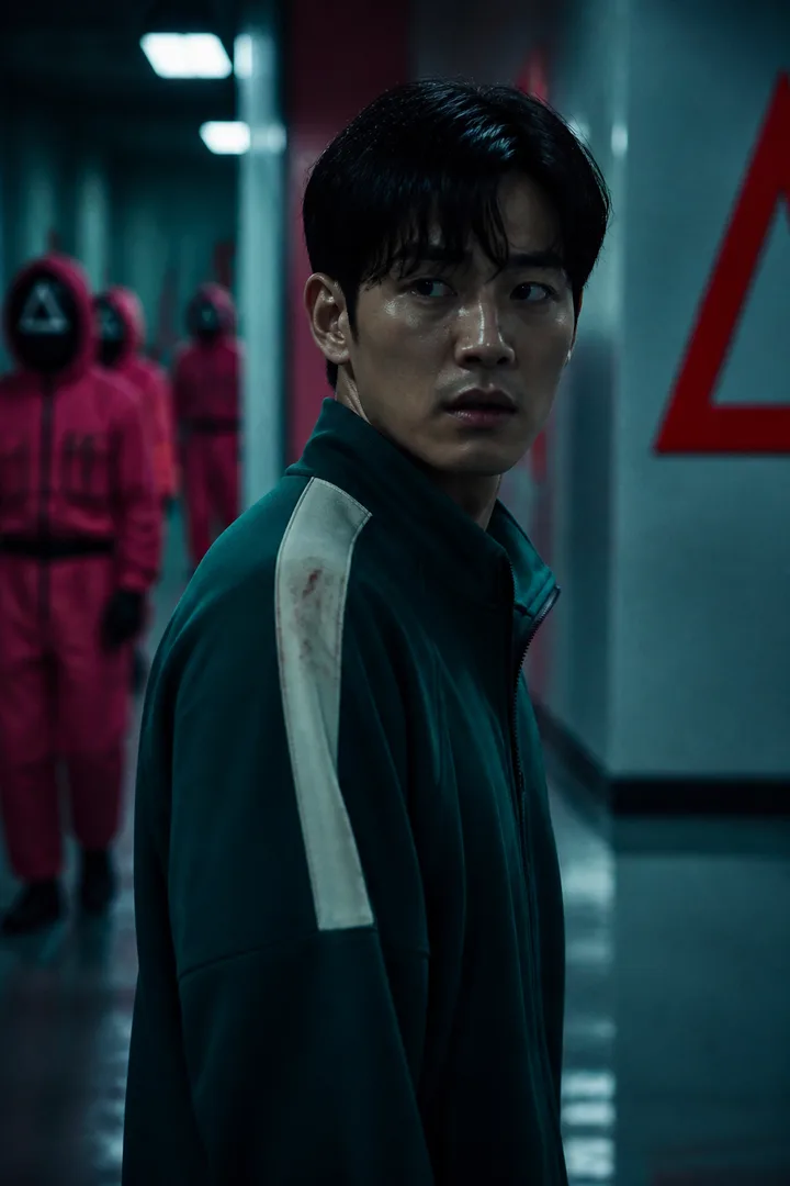 오징어게임 AI 필터 예시 — 캐럿 AI 포토부스