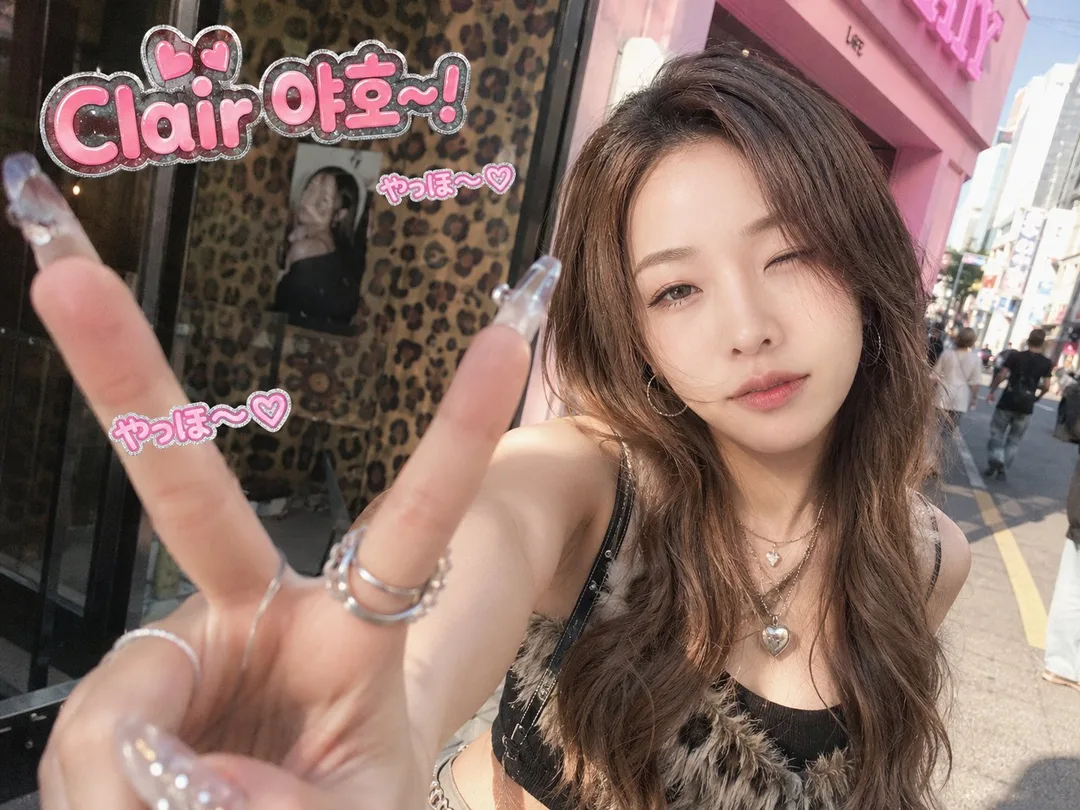 K-갸루 스트릿 AI 필터 예시 — 캐럿 AI 포토부스