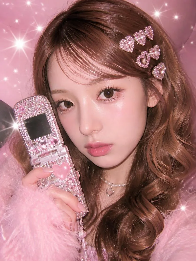 데코덴 갸루 AI 필터 예시 — 캐럿 AI 포토부스