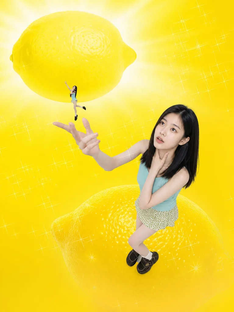 레몬월드 미니어처 AI 필터 예시 — 캐럿 AI 포토부스