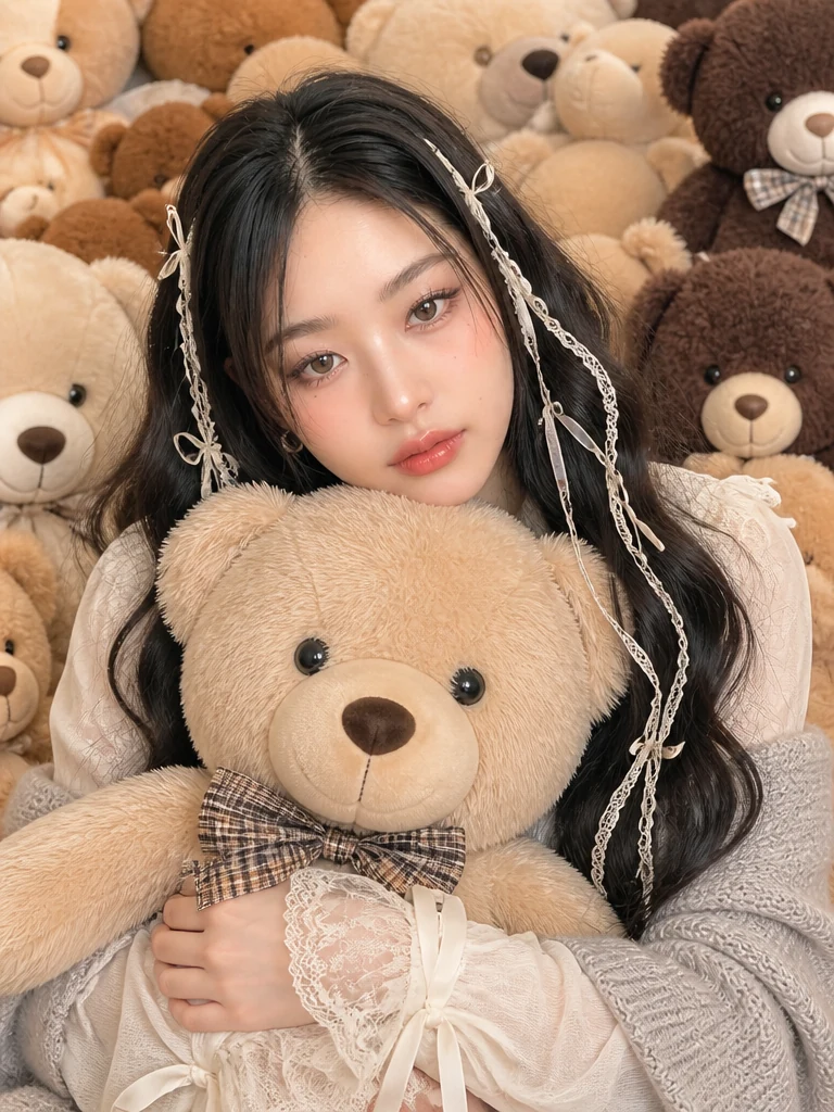곰돌이 방 AI 필터 예시 — 캐럿 AI 포토부스