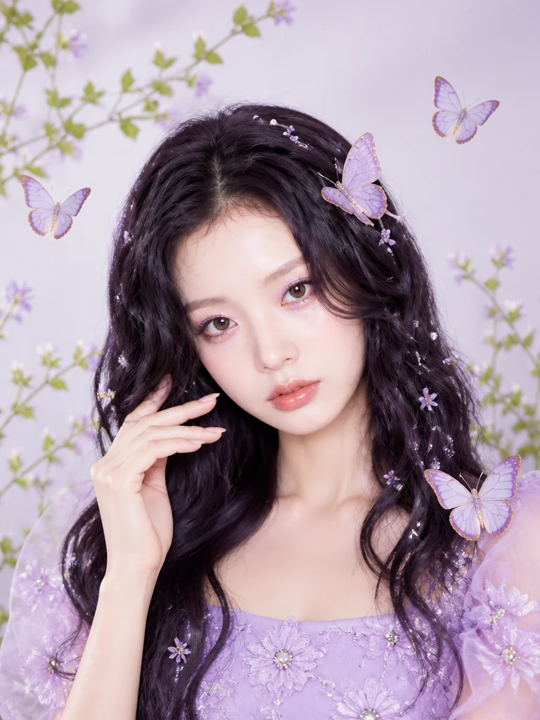 나비 요정 AI 필터 예시 — 캐럿 AI 포토부스