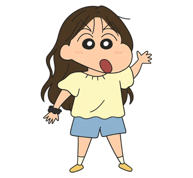 단순한 선의 만화 캐릭터로 바꾼 필터 예시