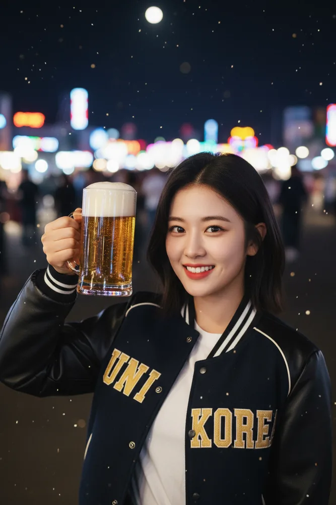 '대동강 맥주 축제' 커스텀 필터 결과물 — UniKorea Festival 2025