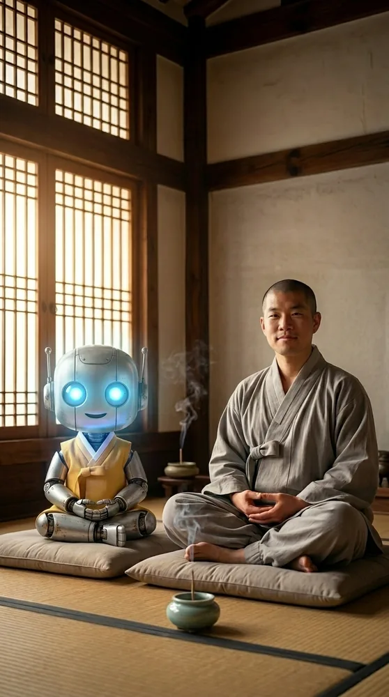 '아난타와 함께' 커스텀 필터 결과물 — 2026 서울국제불교박람회